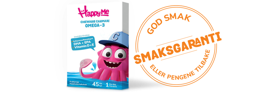happyme har smaksgaranti - god smak eller pengene tilbake